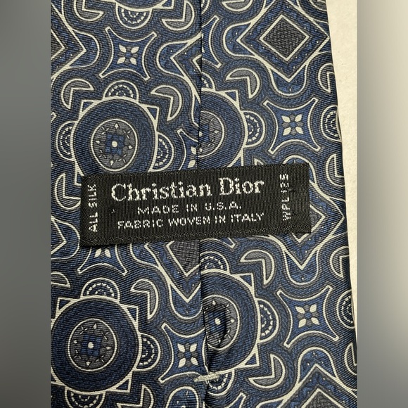(2) Christian Dior Mens Silk Ties - Picture 4 of 12